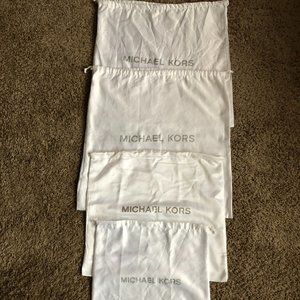 Michael Kors Satin X/Large/Medium  Dust Bags (4)